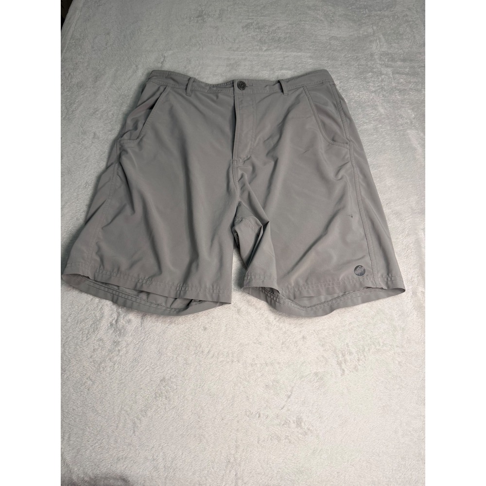 Free Fly Mens Nomad Shorts Gray Bamboo Blend Lightweight Outdoor Hiking Size 34
